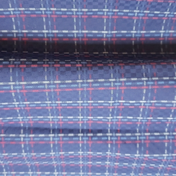 NEW Quieti Mens Dobby Plaid Flip Cuff Fine Cotton Shirt Med Dress Luxurious - Picture 11 of 15